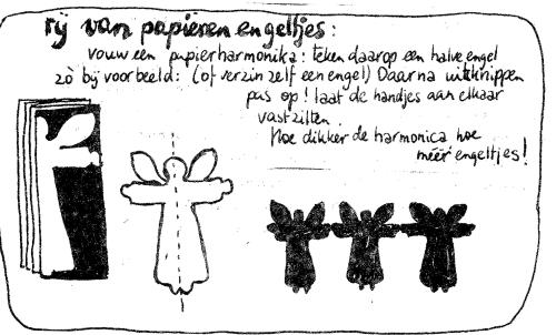 kerstengel van papier 3