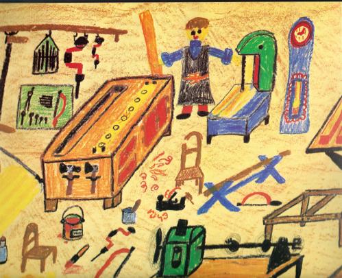 tekening vrijeschoolkind